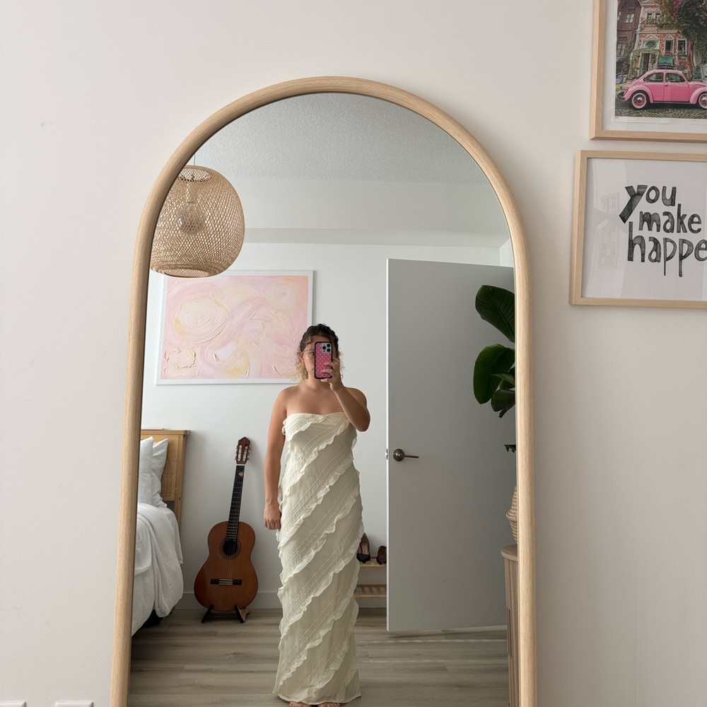 Princess Polly Cream Maxi Dress